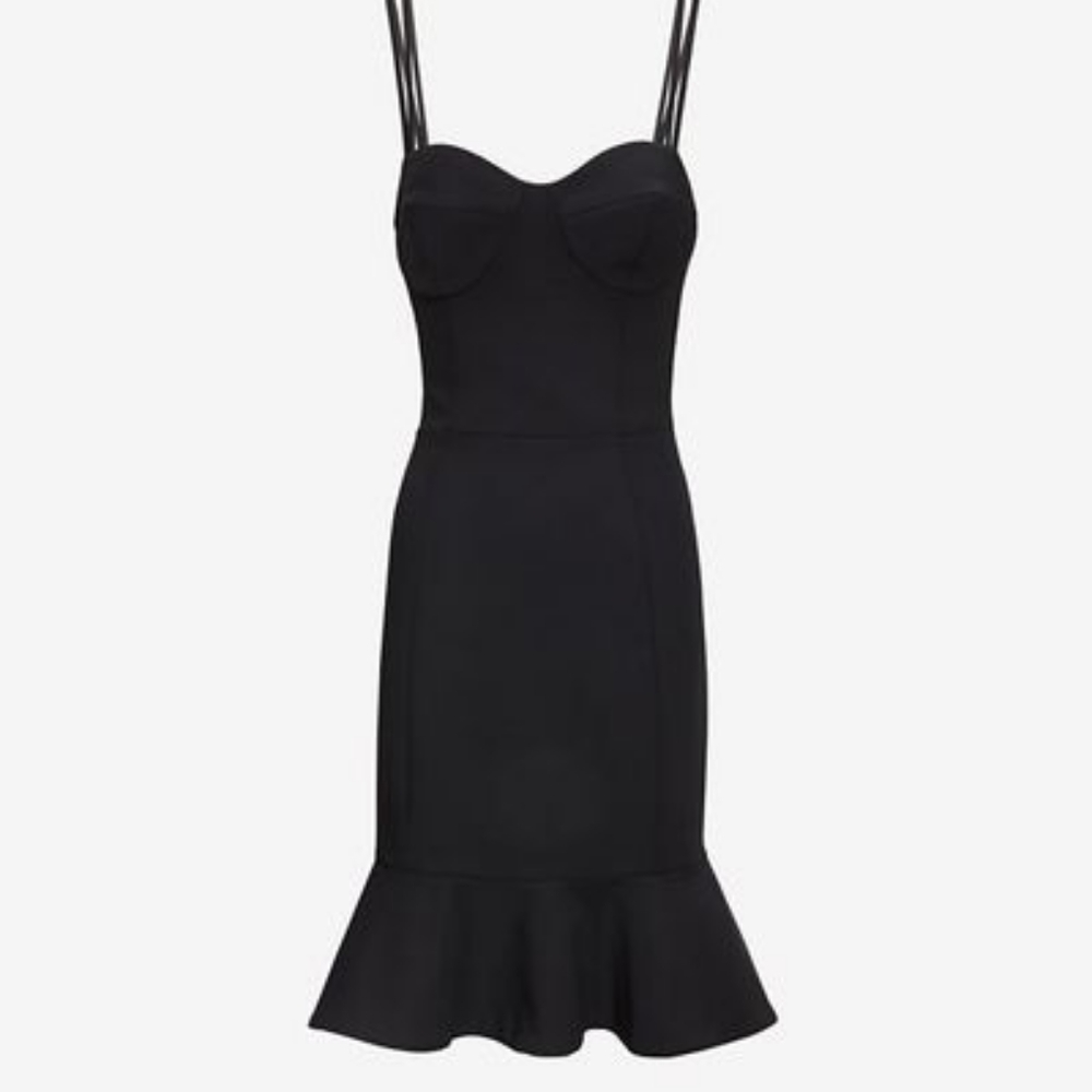 Grace MMXIII Black Stretch Jersey Bustier Dress
